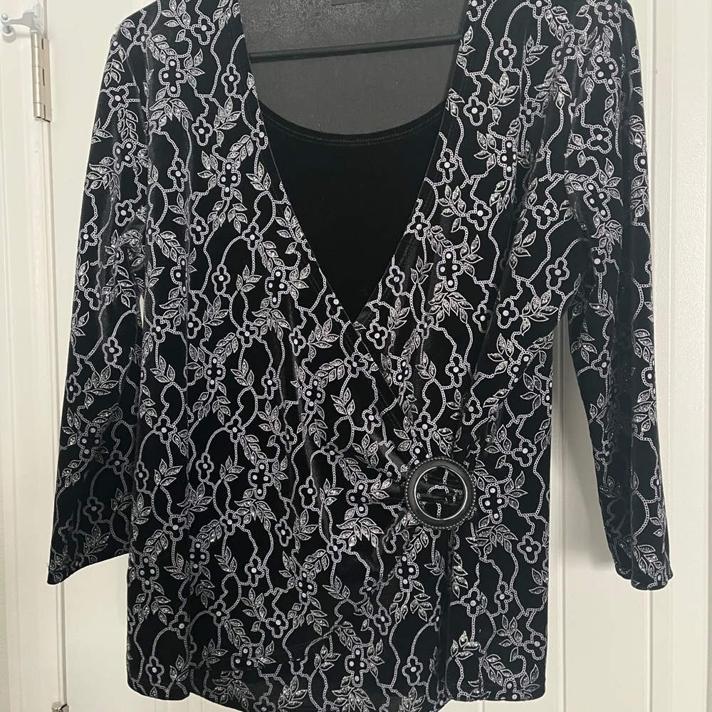 After 5 blouse perfect for holiday dressing!